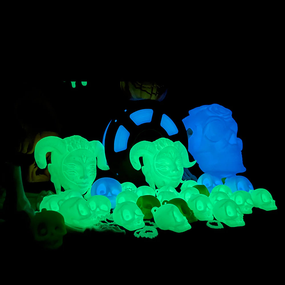[MOQ: 3KG] Glow in The Dark (Luminous) PLA 3D Printer Filament 1KG